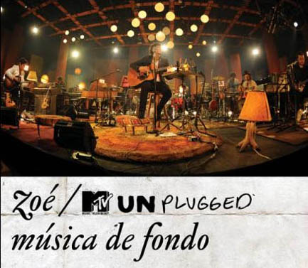 ZOE Musica De Fondo Unplugged CD + DVD